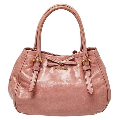 miu miu pink leather bag|Leather shoulder bag in pink .